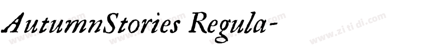AutumnStories Regula字体转换